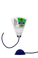 3M Avagard antiseptic CHG surgical hand rub dispenser mounted with wall bracket and connected foot pump pedal via flexible tubing.