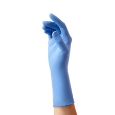 SensiCare Silk chemo-rated nitrile exam glove with extended cuff and smooth finish