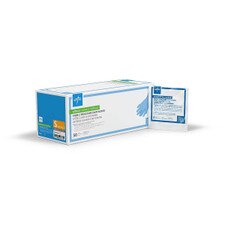 Chemo-rated nitrile procedure exam gloves with box and individual sterile pouch