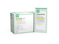 Sterile surgical poly gloves packaging with box and individual pouch