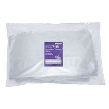 Clear bag containing AlphaMop polyester mop covers and pads, with a purple Texwipe label centered on the packaging.