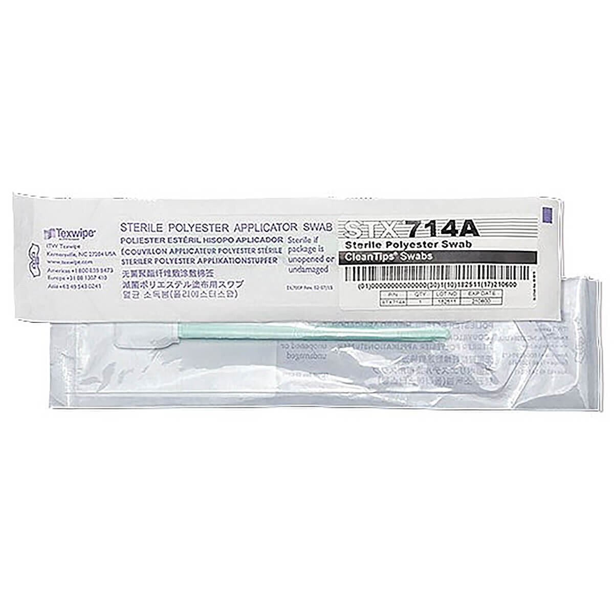Swab Box Labels TexWipe Alpha Sterile, Dry Poly Knit, Large Swab | DiNovo