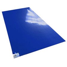 Tacky Traxx, Blue Tacky Mat, Adhesive Back, 18x36