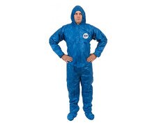 International Enviroguard ViroGuard Blue MP Coverall with Hood & Boots